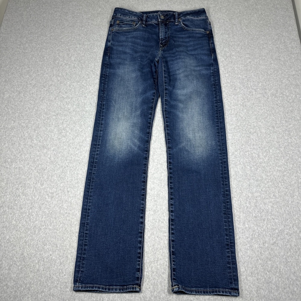 American Eagle Original Bootcut Jeans Men's 30x34(30x32) Airflex Dark Wash Fade